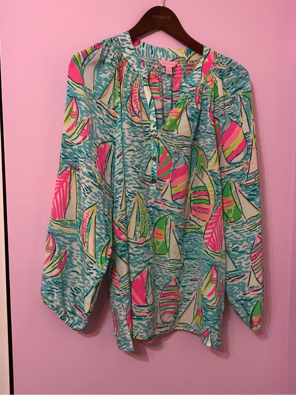 Lilly Pulitzer you gotta regatta Elsa top size large